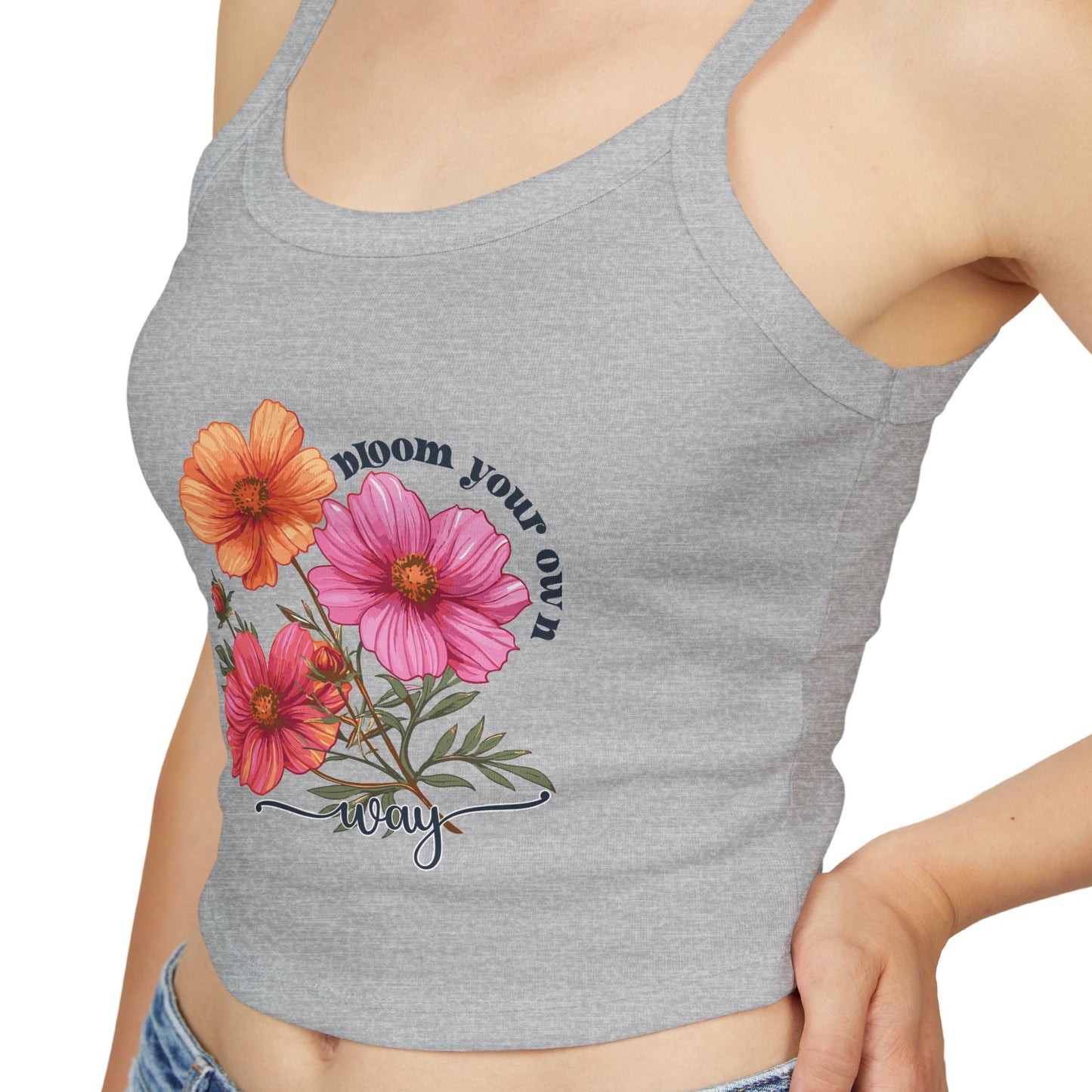 Women's Spaghetti Strap Floral Tank Top