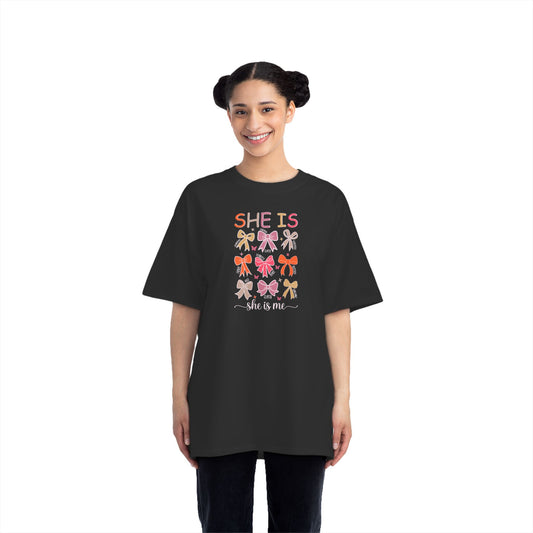 "She Is" Floral Ribbon Awareness Tee