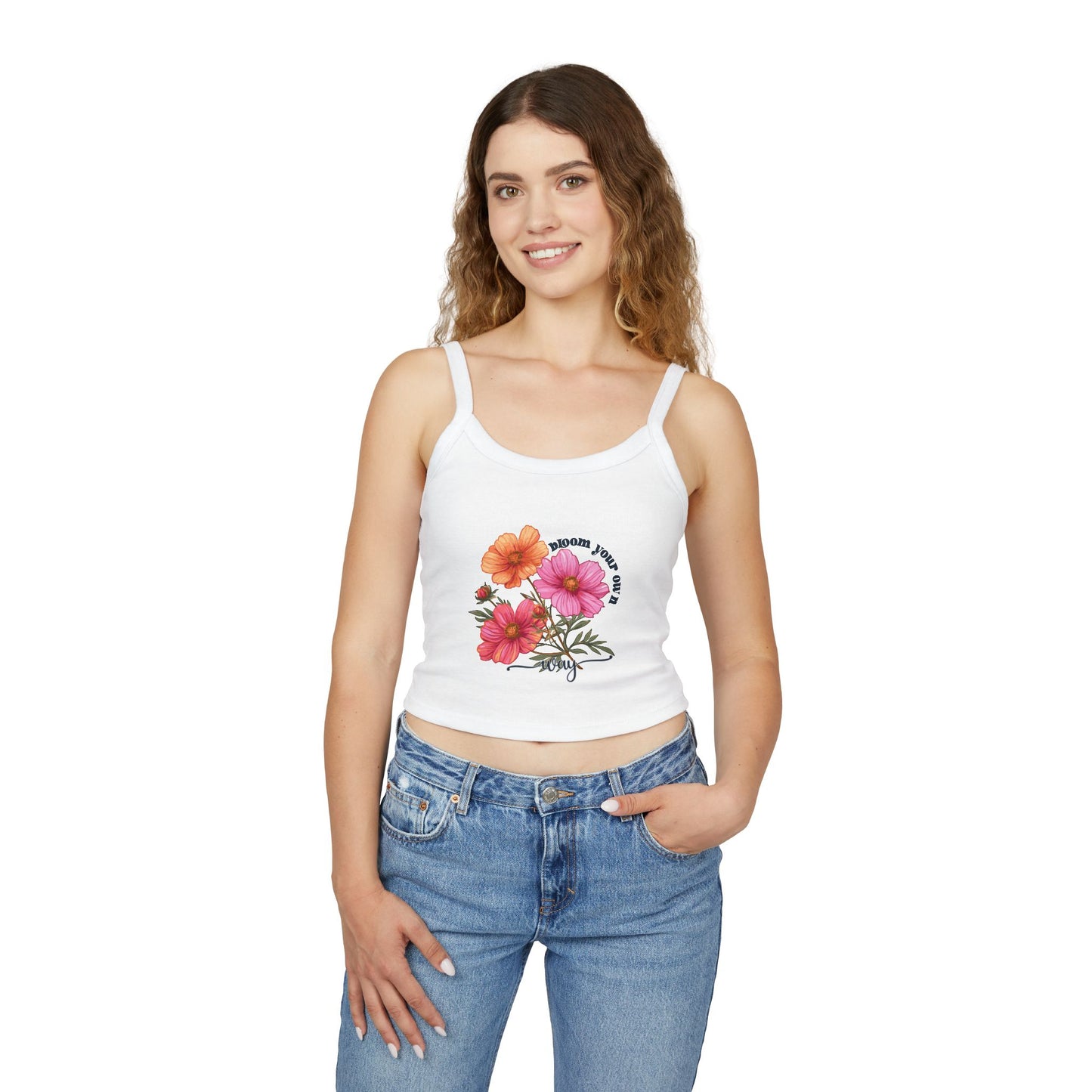 Women's Spaghetti Strap Floral Tank Top