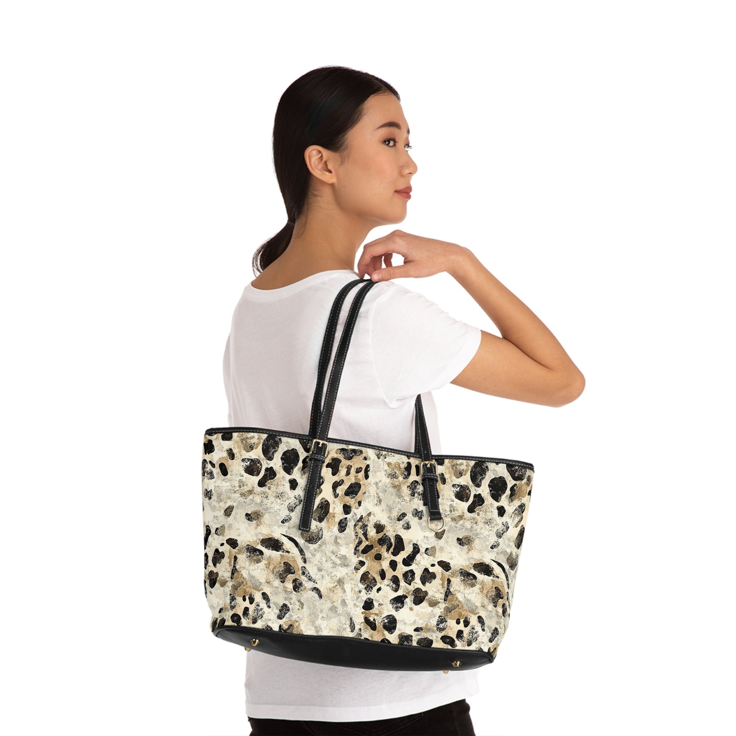 Leopard Print PU Shoulder Bag
