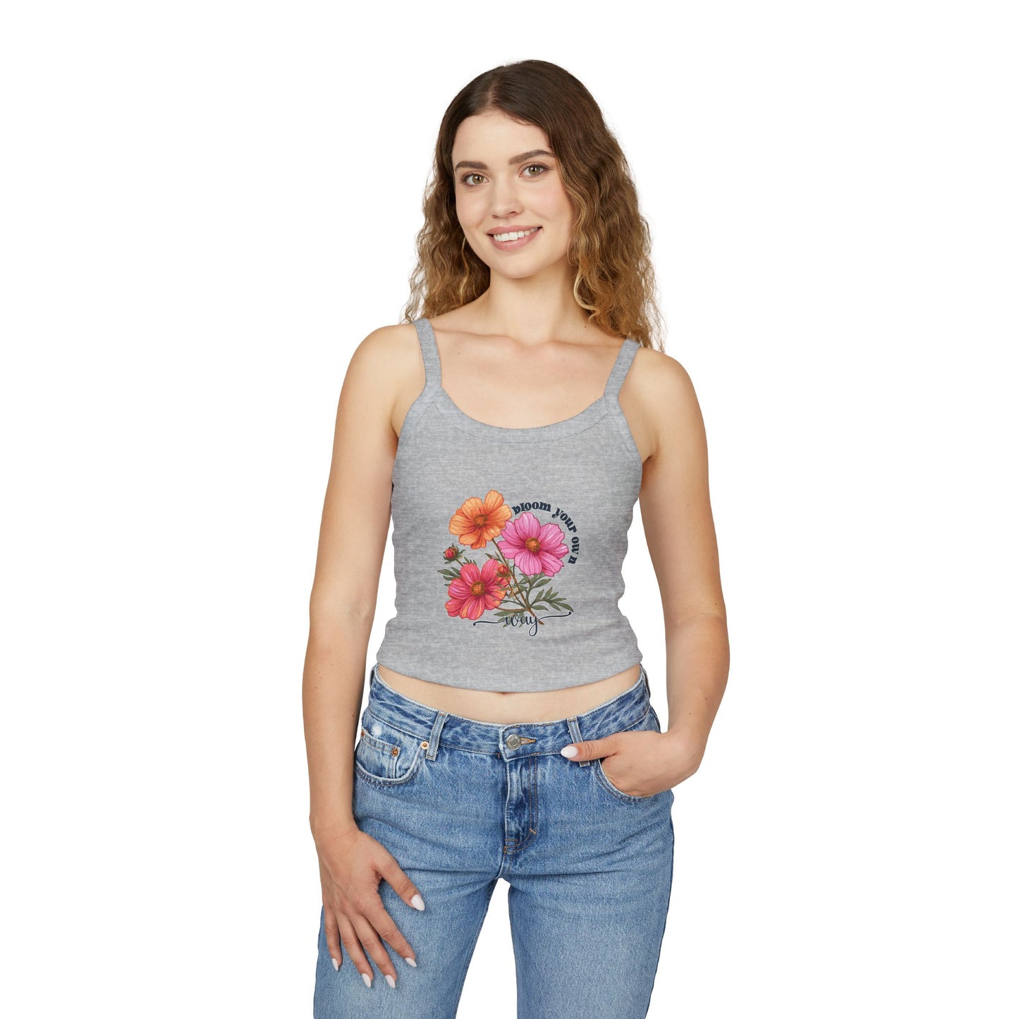 Women's Spaghetti Strap Floral Tank Top