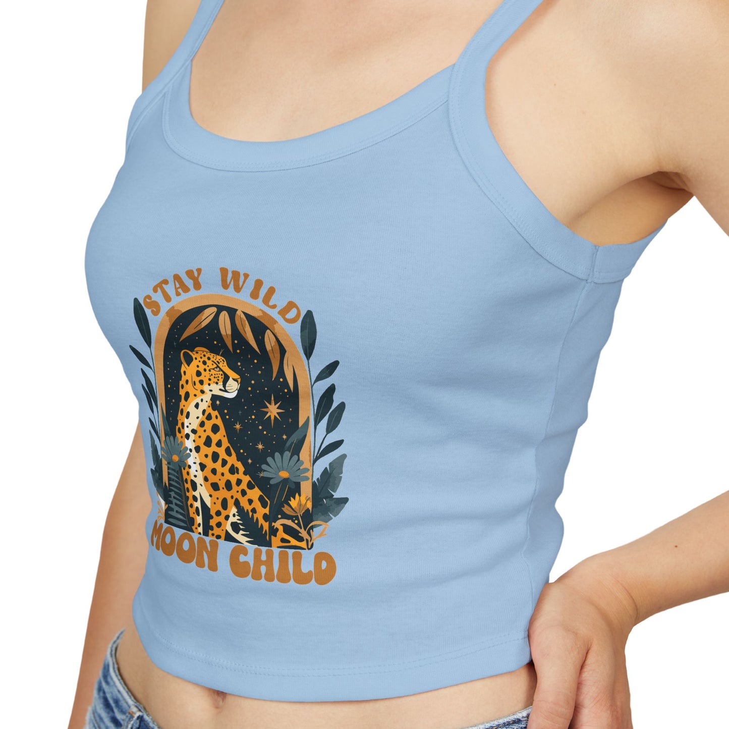 "Stay Wild" Leopard Boho Crop