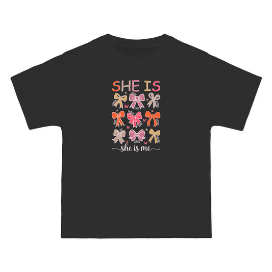 "She Is" Floral Ribbon Awareness Tee