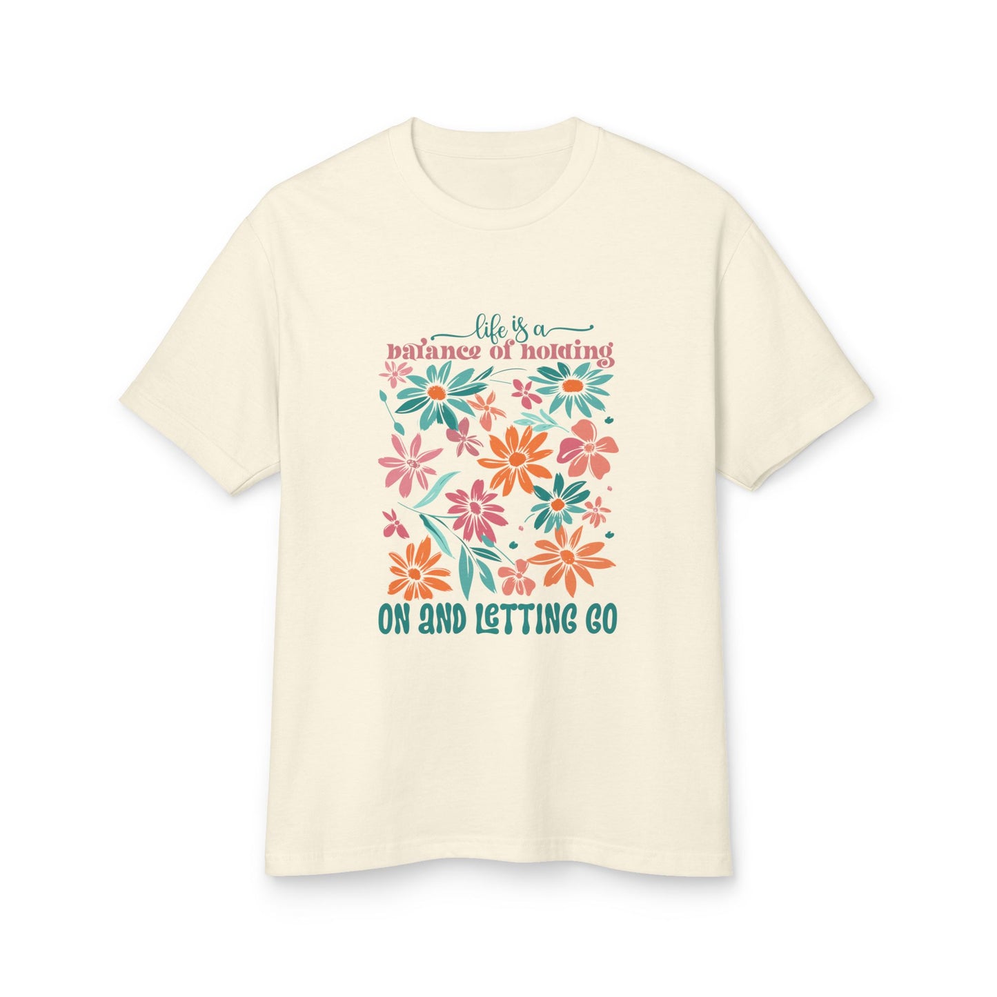 Floral "Balance of Nothing" Tee