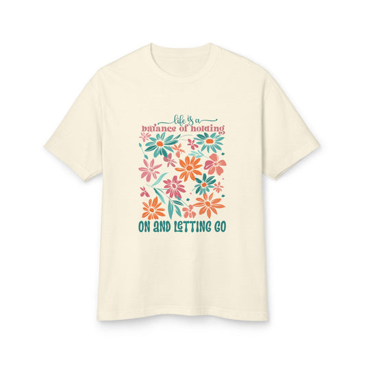 Floral "Balance of Nothing" Tee