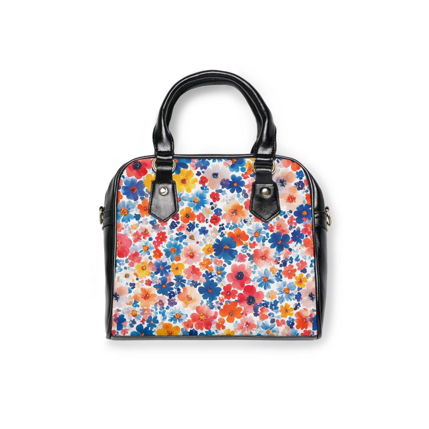 Floral Watercolor Shoulder Handbag